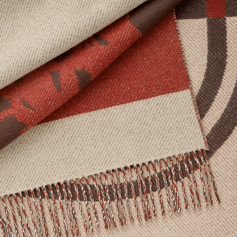 Brides de Gala blanket - Brown | Hermès USA